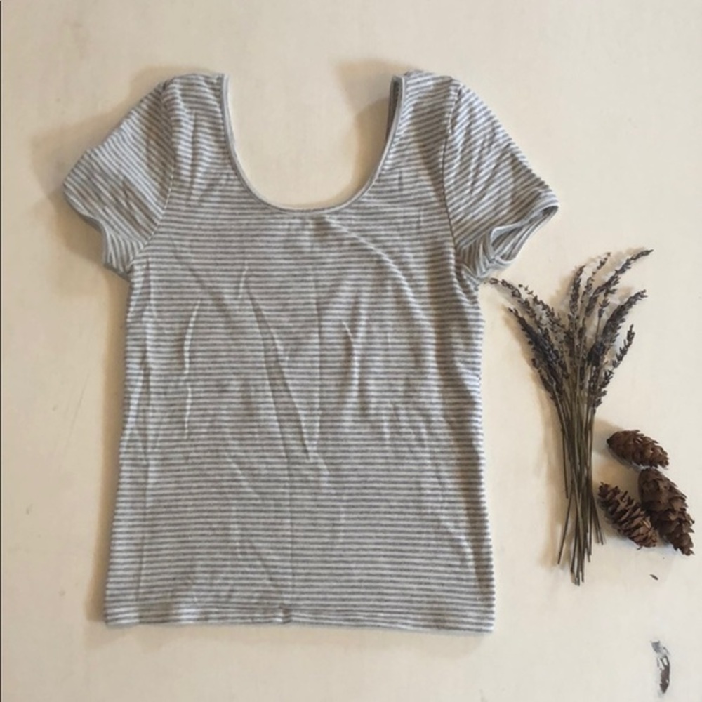 BONGO Fitted Layering Striped Tee